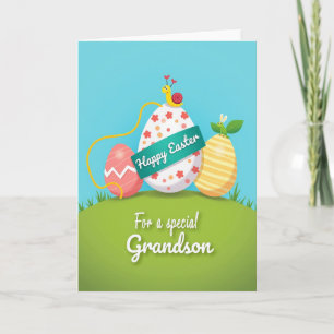 Carte de Pâques pour petit-fils spécial