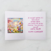 CARTE DE PÂQUES POUR PETITS-ENFANTS PRÉFÉRÉE (Intérieur)