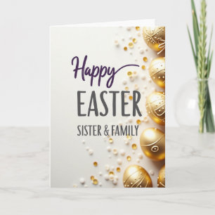 Carte de Pâques pour sœur et famille