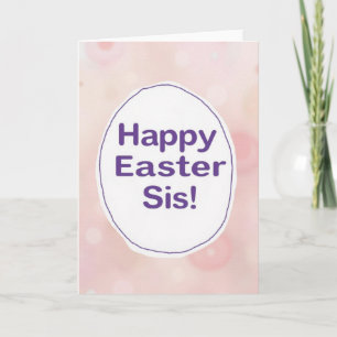 Carte de Pâques pour Sœur Joyeuses Pâques