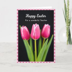 Carte de Pâques pour un professeur de floral