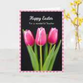 Carte de Pâques pour un professeur de floral (Fleur jaune)