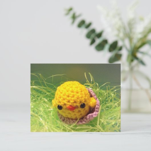 Carte de Pâques poussin (Debout devant)