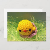 Carte de Pâques poussin (Devant / Derrière)