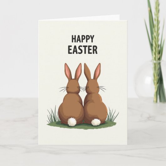 Carte de Pâques Queue de Lapin (Devant)