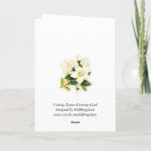 Carte de Pâques religieuse (Dos)