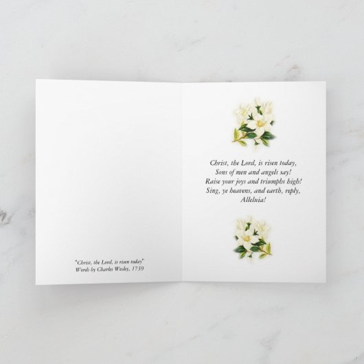 Carte de Pâques religieuse (Intérieur)