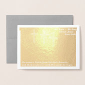 Carte de Pâques "religieuse" / carte de fidélité (Devant avec enveloppe)