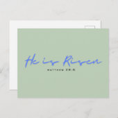 Carte de Pâques religieuse moderne (Devant / Derrière)