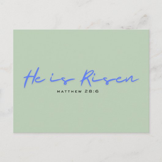 Carte de Pâques religieuse moderne (Devant)