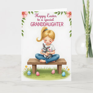 Carte de Pâques spéciale pour petite-fille