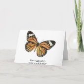 Carte de Pâques sur les papillons (Dos)