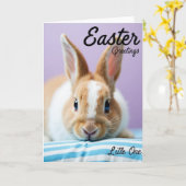 Carte de Pâques Sweet Bunny (Fleur jaune)