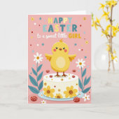 Carte de Pâques Sweet Chick (Fleur jaune)