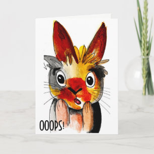 Carte de Pâques tardive - OUPS !