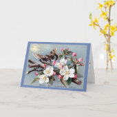 Carte de Pâques Victorienne - Croix Florale (Fleur jaune)