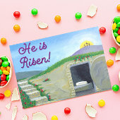Carte de Pâques vide de tombe