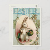 Carte de Pâques vintage (Devant / Derrière)