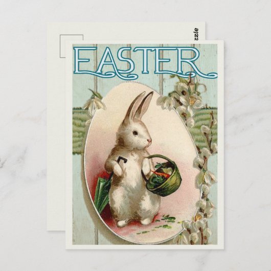 Carte de Pâques vintage (Devant / Derrière)