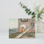 CARTE DE PÂQUES VINTAGE (Debout devant)