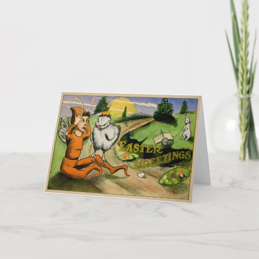 Carte de Pâques Vintage (Devant)