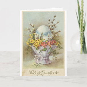 Carte de Pâques vintage de Néerlandais