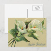 Carte de Pâques Vintage Lily (Devant / Derrière)