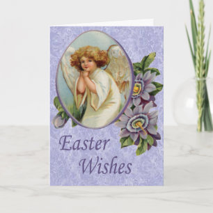 Carte de Pâques Violet Angel