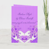 Carte de Pâques Violet Déco (Dos)