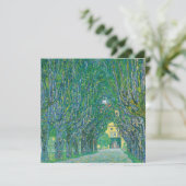 Carte de parc Gustav Klimt Avenue of Schloss Krame (Debout devant)