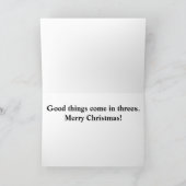 Carte de paresse de bébé de vacances (Intérieur)