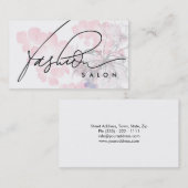 Carte de parfum de beauté de concepteur de salon (Devant / Derrière)