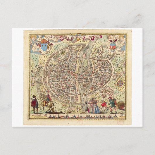 Carte de Paris, 1576 (Devant)