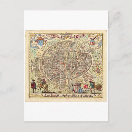 Carte de Paris, 1576 (Devant)