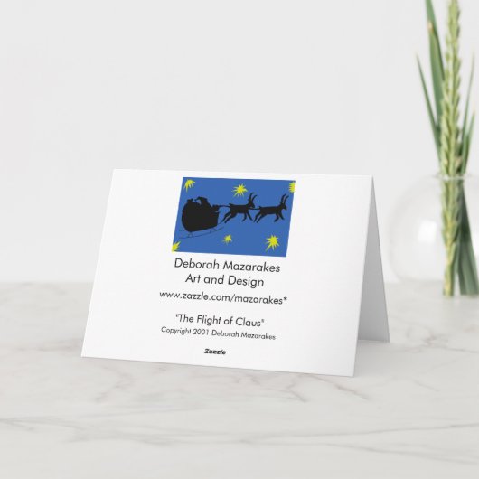 Carte de parodie de Noël moderne (Dos)