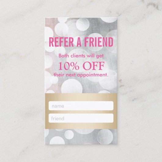 Carte de parrainage | Extensions Silver & Gold Eye (Devant)