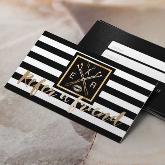 Carte de parrainage | Logo du salon de maquillage