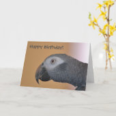 Carte de Parrot Birthday (Fleur jaune)