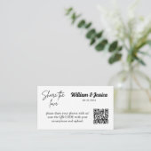 Carte de partage d'amour avec code QR encart (Debout devant)