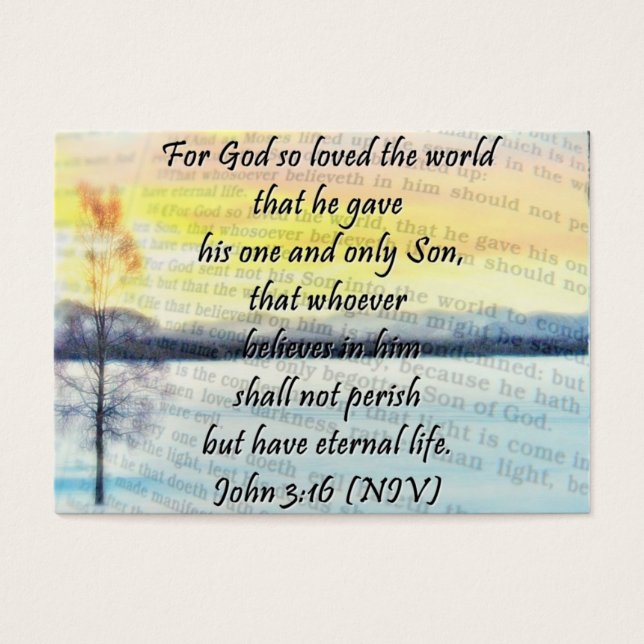 Carte de partage John 3:16 (Devant)