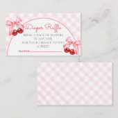 Carte de participation au jeu de la serviette pour (Devant / Derrière)