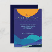 Carte de partie de bat mitzvah de barre de COUCHER (Devant / Derrière)