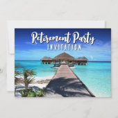 Carte de partie de retraite Tropical Blue (Devant)