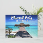 Carte de partie de retraite Tropical Blue (Debout devant)