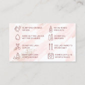Carte de Parties scintillant d'aquarelle rose (Dos)