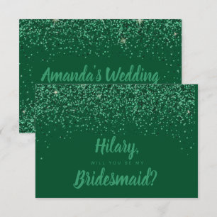 Carte de Parties scintillant Emerald Glitz