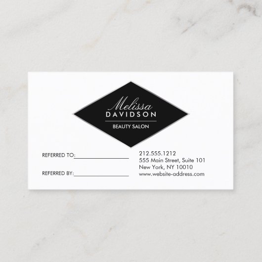 Carte de Parties scintillant rose et de référence  (Dos)