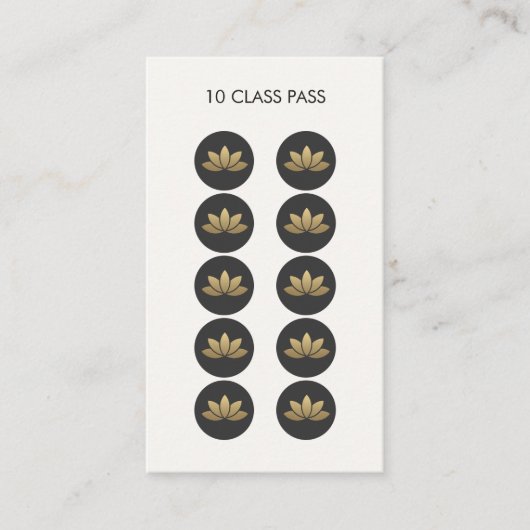 Carte de passe Lotus Flower 10 Class (Devant)