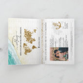 Carte de passeport de destination tropicale Ancre (Intérieur)