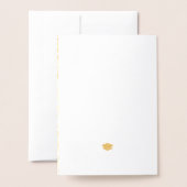 Carte de passeport de fête de fin d'études en or f (Derrière avec enveloppe)